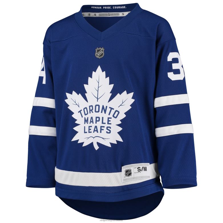 NHL Youth Toronto Maple Leafs Auston Matthews Blue Home Replica Player Jersey D002V258 Clothing