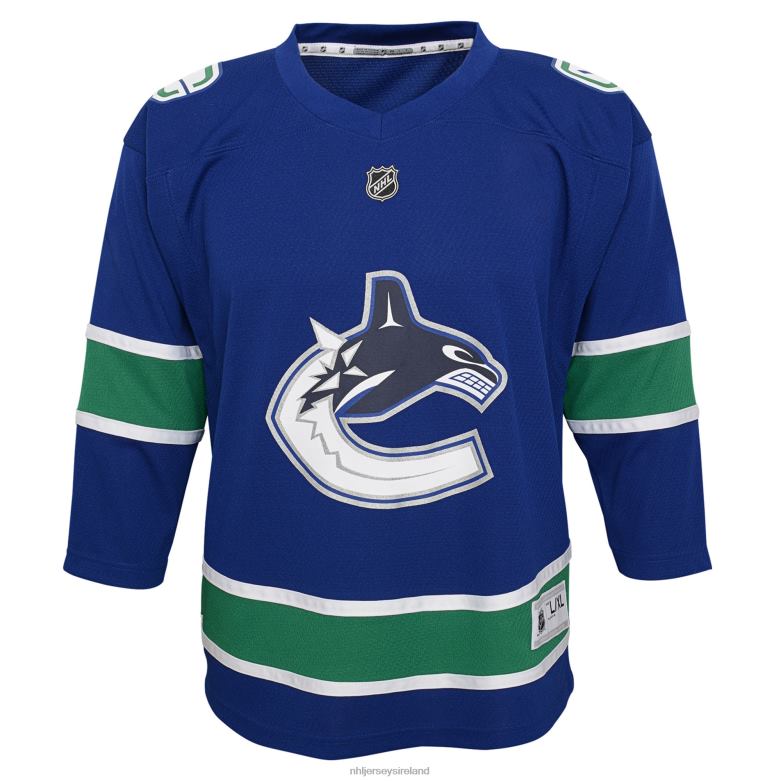 NHL Youth Vancouver Canucks Blue Replica Custom Jersey D002V827 Clothing