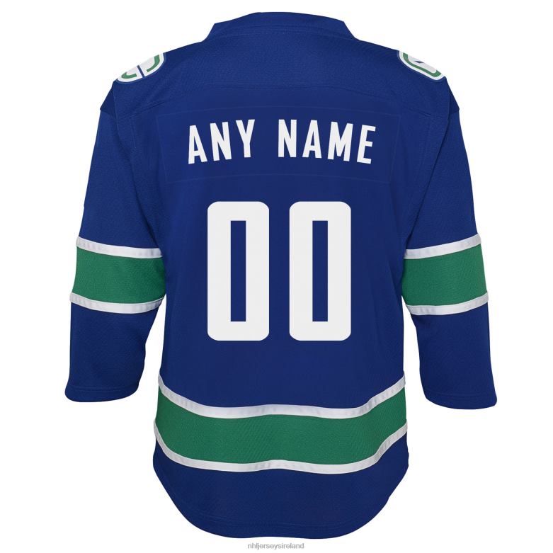 NHL Youth Vancouver Canucks Blue Replica Custom Jersey D002V827 Clothing