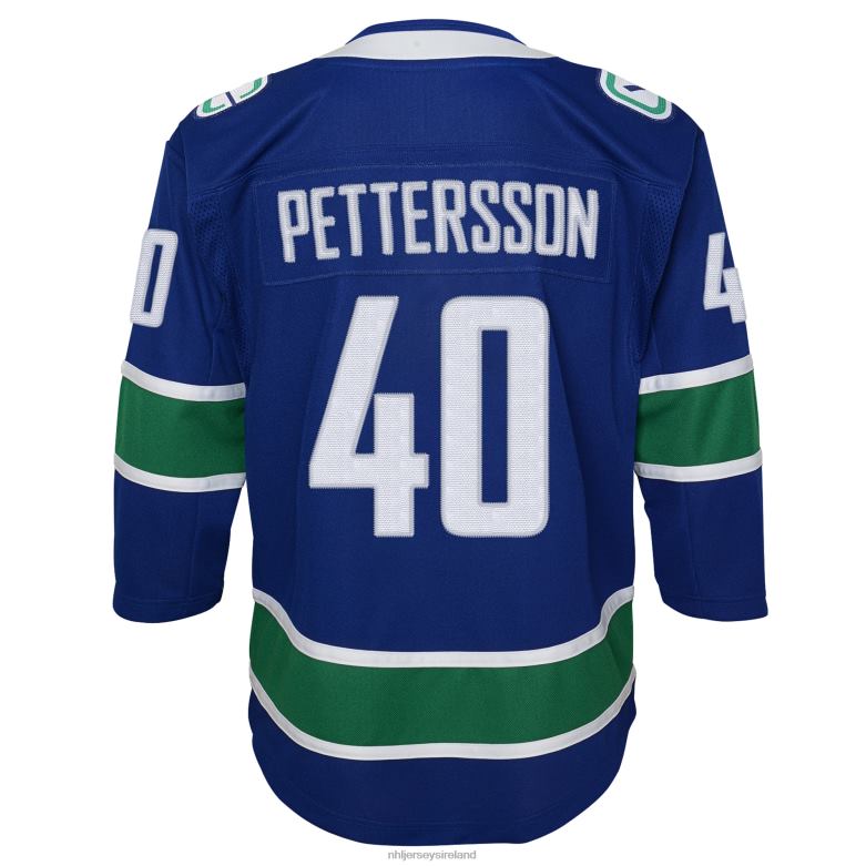 NHL Youth Vancouver Canucks Elias Pettersson Blue 2019/20 Home Premier Player Jersey D002V1798 Clothing