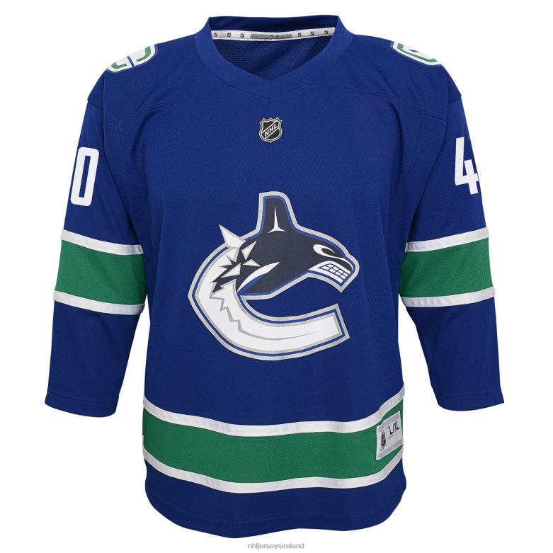 NHL Youth Vancouver Canucks Elias Pettersson Blue 2019/20 Home Replica Player Jersey D002V866 Clothing