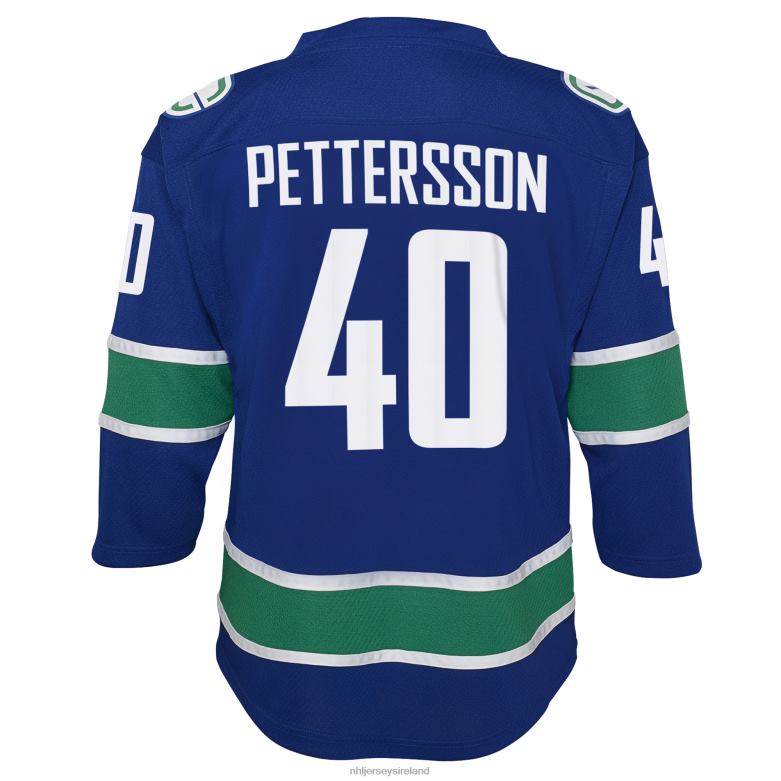 NHL Youth Vancouver Canucks Elias Pettersson Blue 2019/20 Home Replica Player Jersey D002V866 Clothing