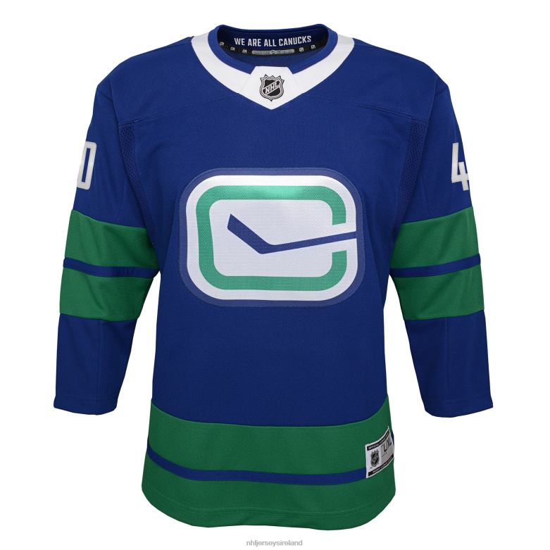 NHL Youth Vancouver Canucks Elias Pettersson Royal 2019/20 Alternate Premier Player Jersey D002V2069 Clothing