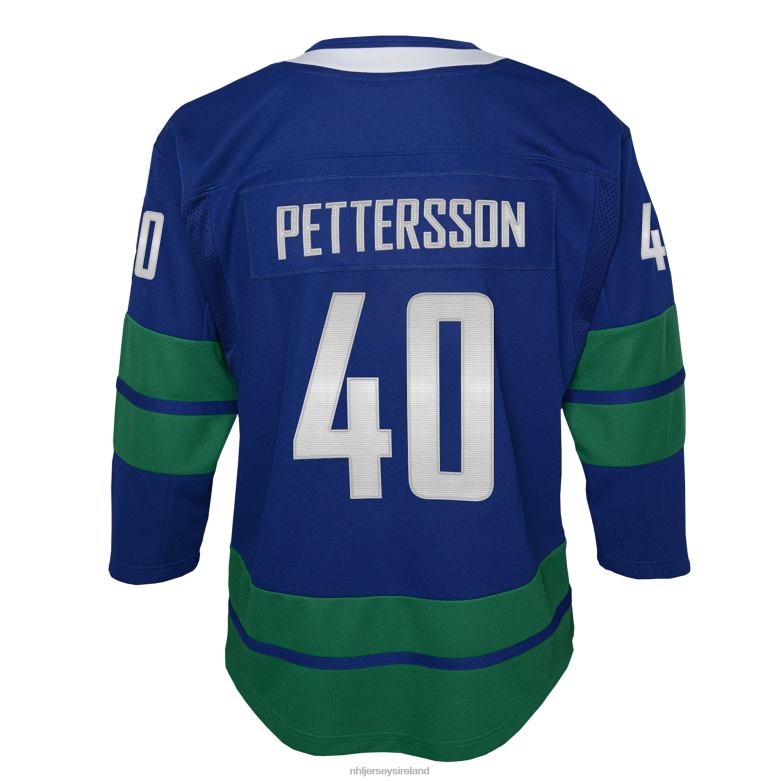 NHL Youth Vancouver Canucks Elias Pettersson Royal 2019/20 Alternate Premier Player Jersey D002V2069 Clothing