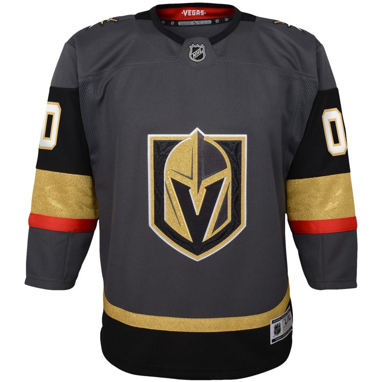 NHL Youth Vegas Golden Knights Gray Alternate Premier Custom Jersey D002V694 Clothing