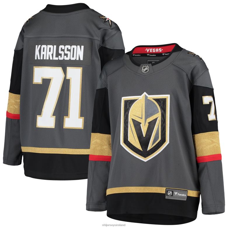 NHL Youth Vegas Golden Knights William Karlsson Fanatics Branded Gray Alternate Premier Breakaway Player Jersey D002V1238 Clothing