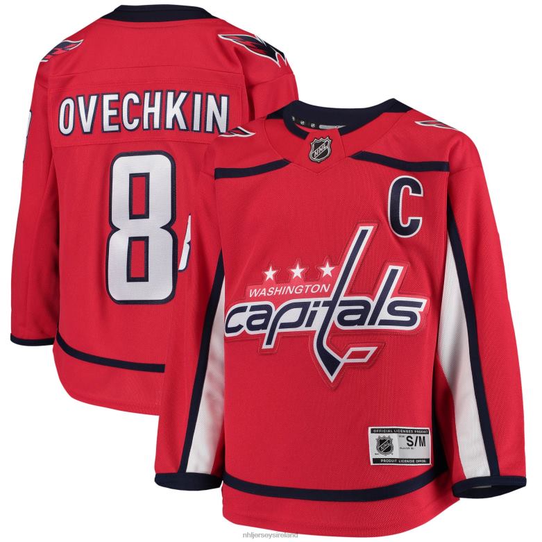 NHL Youth Washington Capitals Alexander Ovechkin Red Home Premier Player Jersey D002V525 Clothing