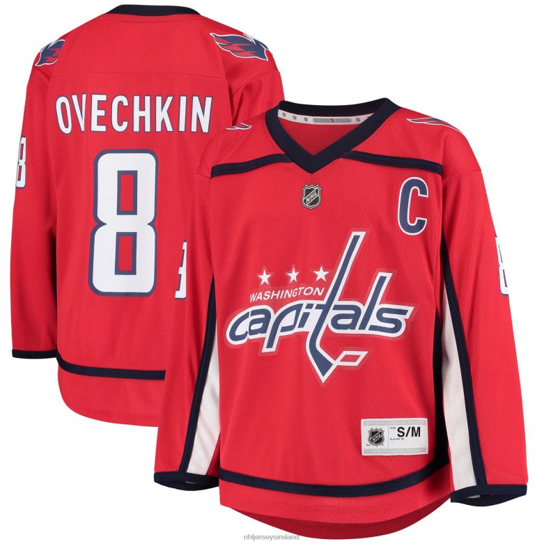 NHL Youth Washington Capitals Alexander Ovechkin Red Home Replica Player Jersey D002V306 Clothing