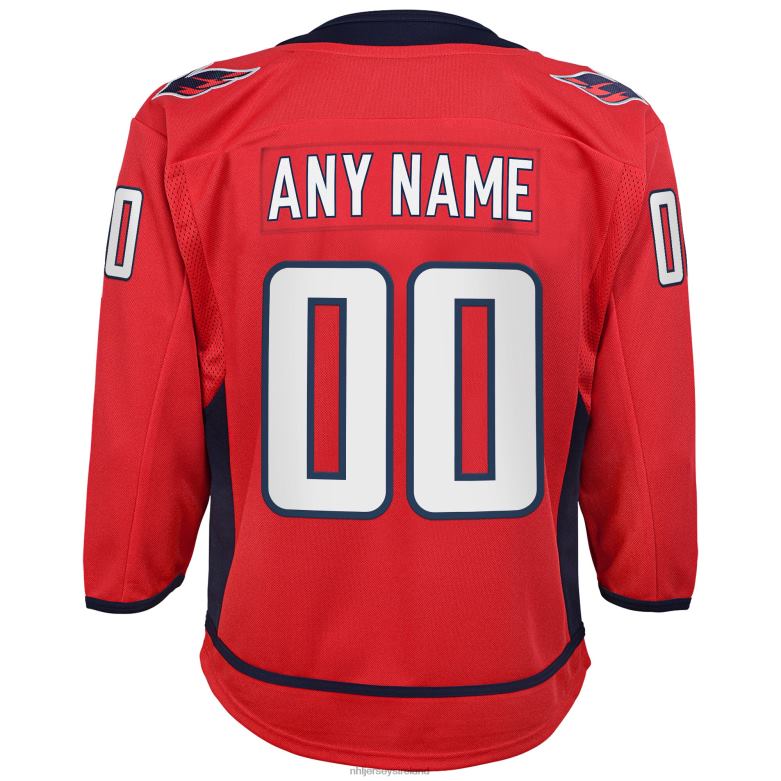NHL Youth Washington Capitals Red Home Custom Premier Jersey D002V969 Clothing