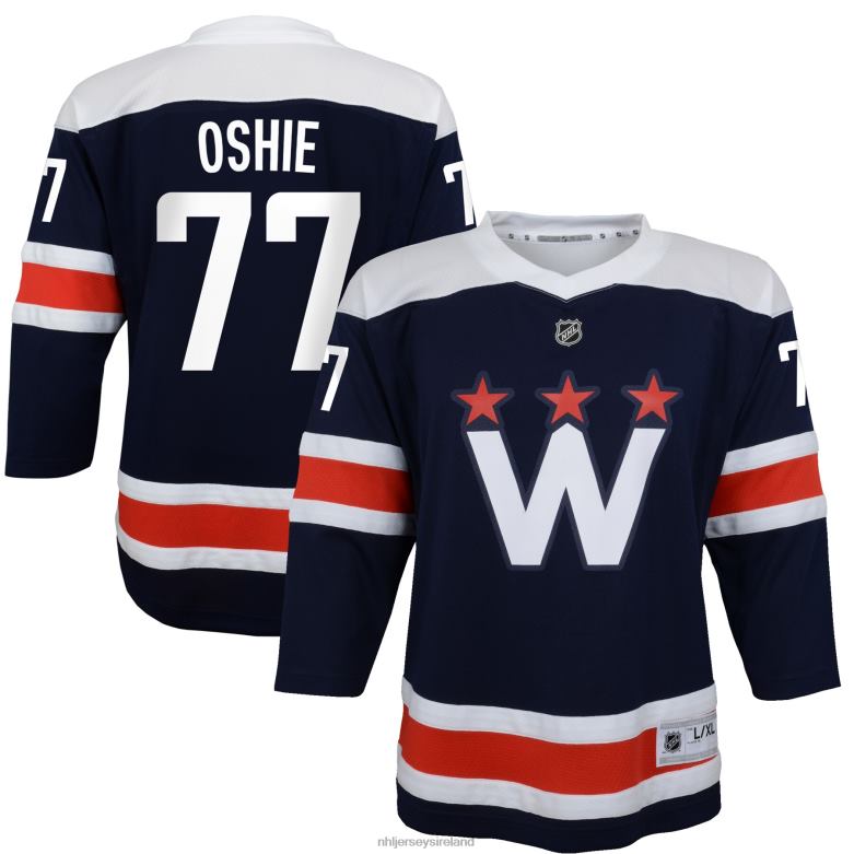 NHL Youth Washington Capitals Tj Oshie Navy 2020/21 Alternate Replica Player Jersey D002V736 Clothing