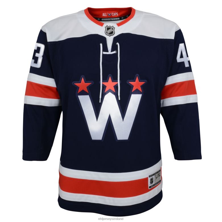 NHL Youth Washington Capitals Tom Wilson Navy 2020/21 Alternate Premier Player Jersey D002V1149 Clothing