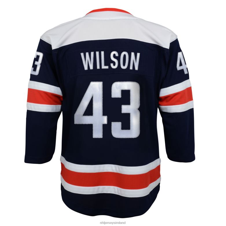 NHL Youth Washington Capitals Tom Wilson Navy 2020/21 Alternate Premier Player Jersey D002V1149 Clothing