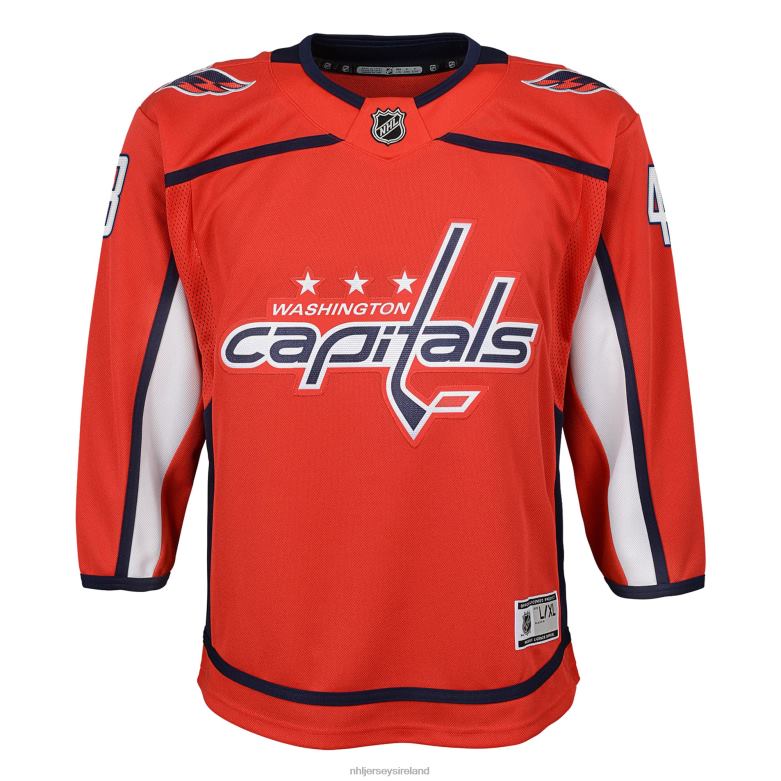 NHL Youth Washington Capitals Tom Wilson Red 2022/23 Premier Player Jersey D002V1111 Clothing