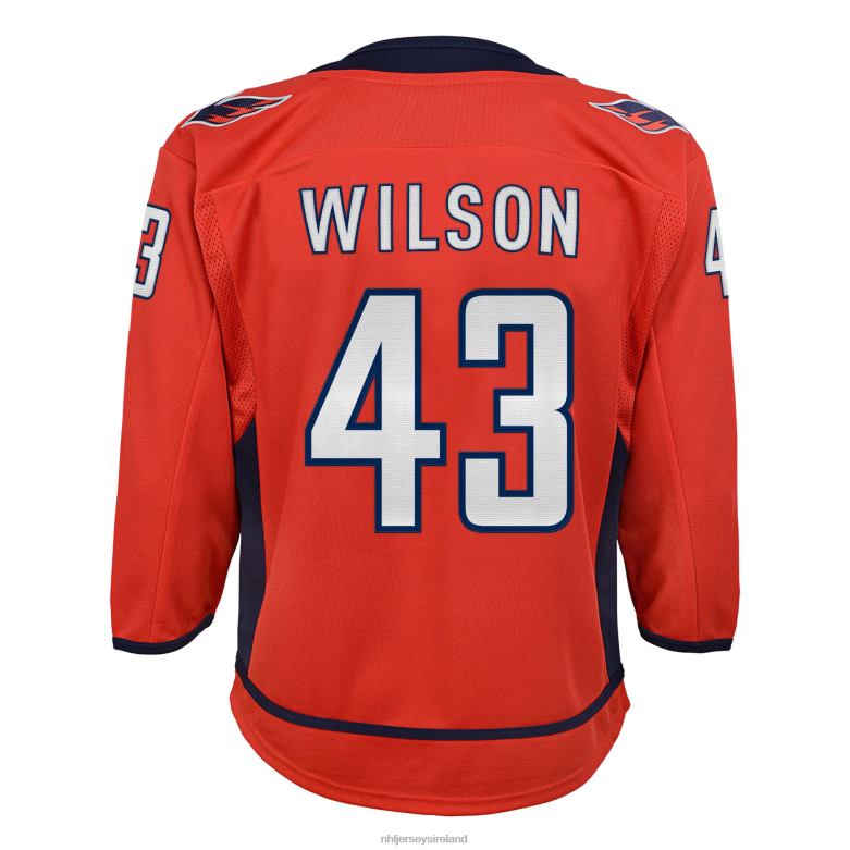 NHL Youth Washington Capitals Tom Wilson Red 2022/23 Premier Player Jersey D002V1111 Clothing