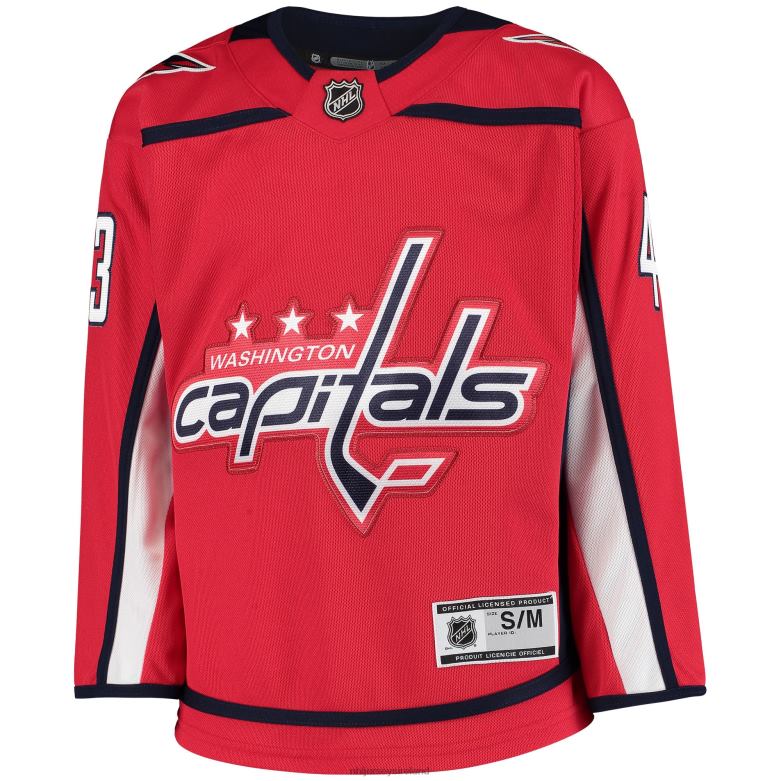 NHL Youth Washington Capitals Tom Wilson Red Home Premier Player Jersey D002V1754 Clothing