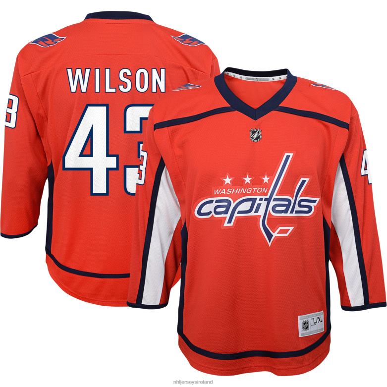 NHL Youth Washington Capitals Tom Wilson Red Home Replica Player Jersey D002V2299 Clothing