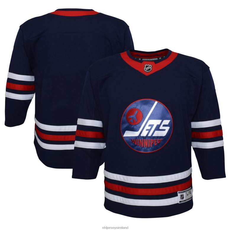 NHL Youth Winnipeg Jets Navy 2021/22 Alternate Premier Jersey D002V1585 Clothing