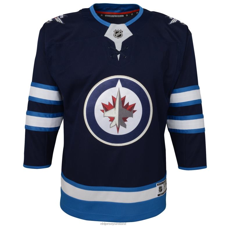 NHL Youth Winnipeg Jets Navy Home Premier Jersey D002V2431 Clothing