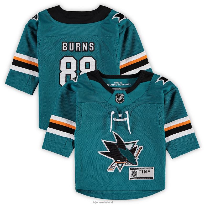 NHL Infant San Jose Sharks Brent Burns Teal Home Premier Player Jersey D002V2339 Clothing