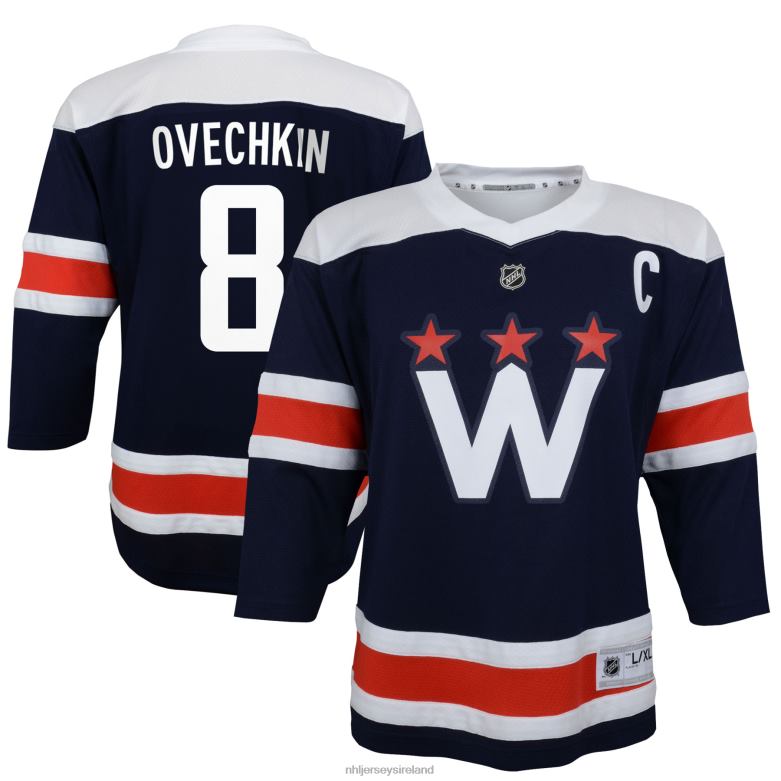 NHL Infant Washington Capitals Alexander Ovechkin Navy 2020/21 Alternate Replica Player Jersey D002V1120 Clothing