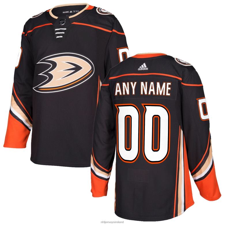 NHL Men Anaheim Ducks Adidas Black Authentic Custom Jersey D002V1835 Clothing