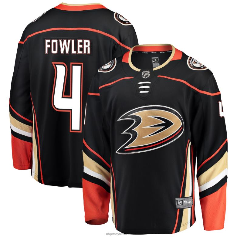 NHL Men Anaheim Ducks Cam Fowler Fanatics Branded Black Breakaway Player Jersey D002V1800 Clothing