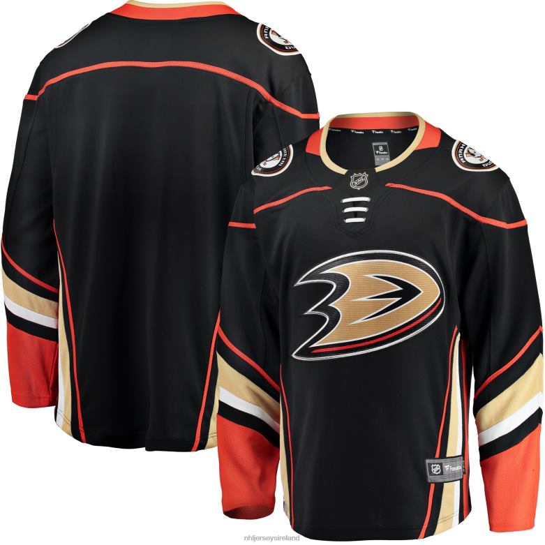 NHL Men Anaheim Ducks Fanatics Branded Black Breakaway Home Jersey D002V622 Clothing