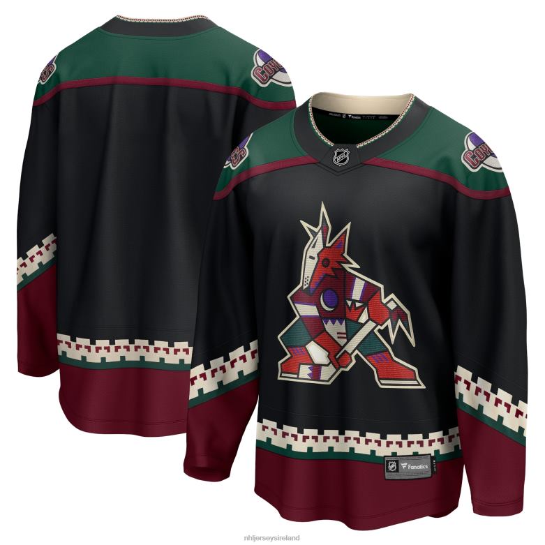 NHL Men Arizona Coyotes Fanatics Branded Black 2021/22 Home Breakaway Jersey D002V368 Clothing