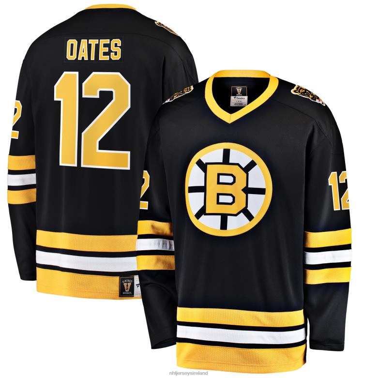 NHL Men Boston Bruins Adam Oates Fanatics Branded Black Premier Breakaway Retired Player Jersey D002V1096 Clothing