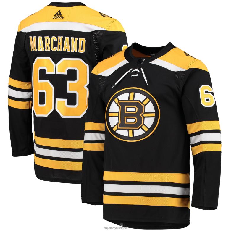 NHL Men Boston Bruins Brad Marchand Adidas Black Home Primegreen Authentic Pro Player Jersey D002V29 Clothing