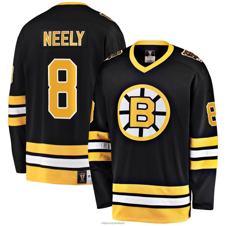 NHL Men Boston Bruins Cam Neely Fanatics Branded Black Premier Breakaway Retired Player Jersey D002V114 Clothing