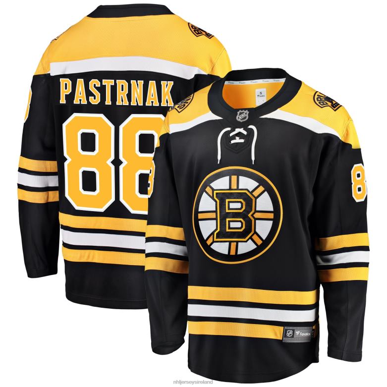 NHL Men Boston Bruins David Pastrnak Fanatics Branded Black Home Premier Breakaway Player Jersey D002V8 Clothing