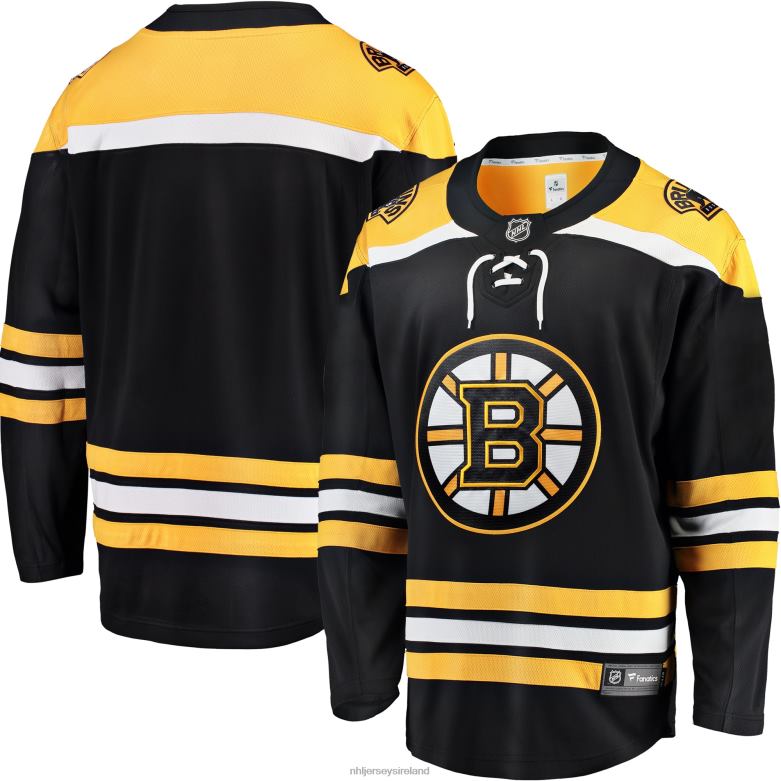 NHL Men Boston Bruins Fanatics Branded Black Breakaway Home Jersey D002V62 Clothing