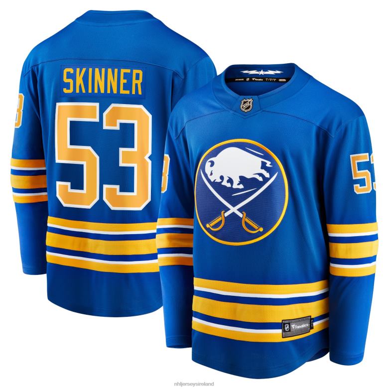 NHL Men Buffalo Sabres Jeff Skinner Fanatics Branded Royal Home Premier Breakaway Player Jersey D002V288 Clothing