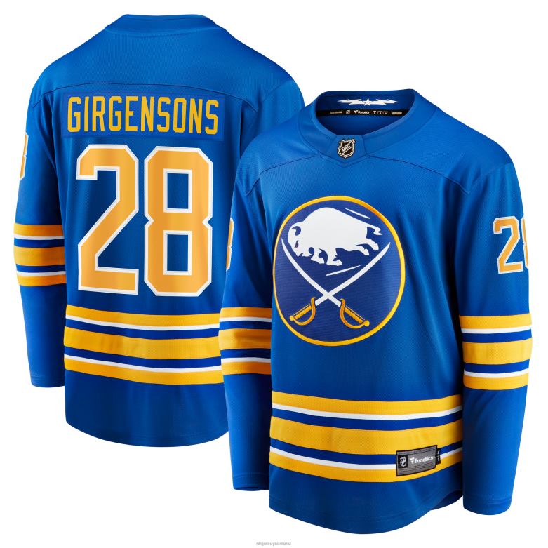 NHL Men Buffalo Sabres Zemgus Girgensons Fanatics Branded Royal Home Breakaway Player Jersey D002V1440 Clothing