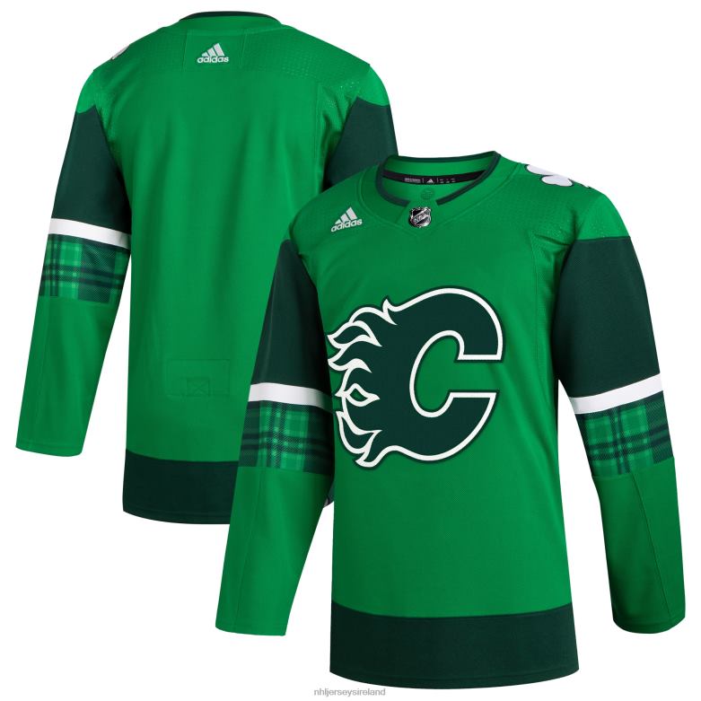NHL Men Calgary Flames Adidas Kelly Green 2023 St. Patrick'S Day Primegreen Authentic Jersey D002V1528 Clothing