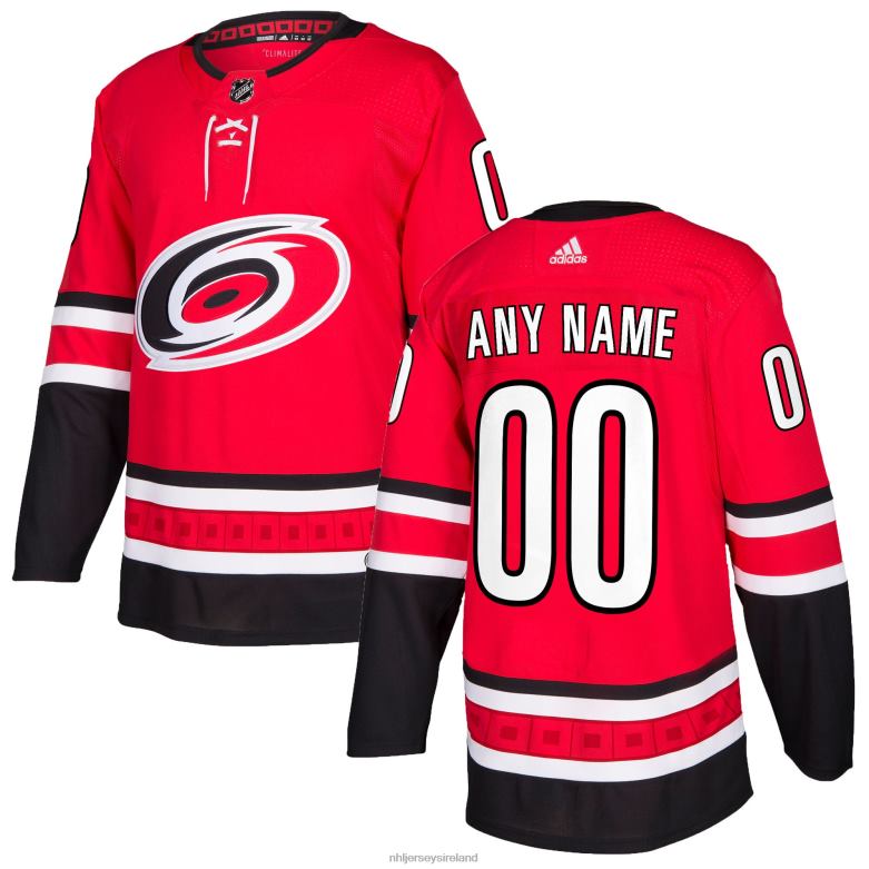 NHL Men Carolina Hurricanes Adidas Red Authentic Custom Jersey D002V1979 Clothing