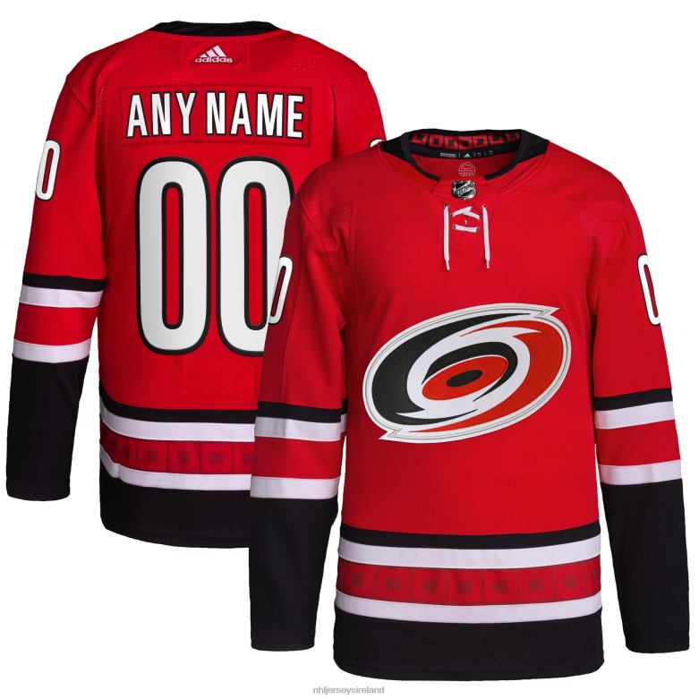 NHL Men Carolina Hurricanes Adidas Red Home Primegreen Authentic Pro Custom Jersey D002V2325 Clothing