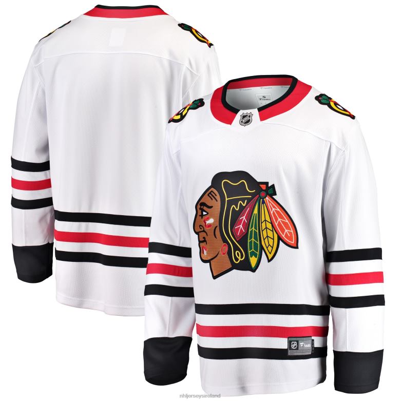 NHL Men Chicago Blackhawks Fanatics Branded White Breakaway Away Jersey D002V487 Clothing