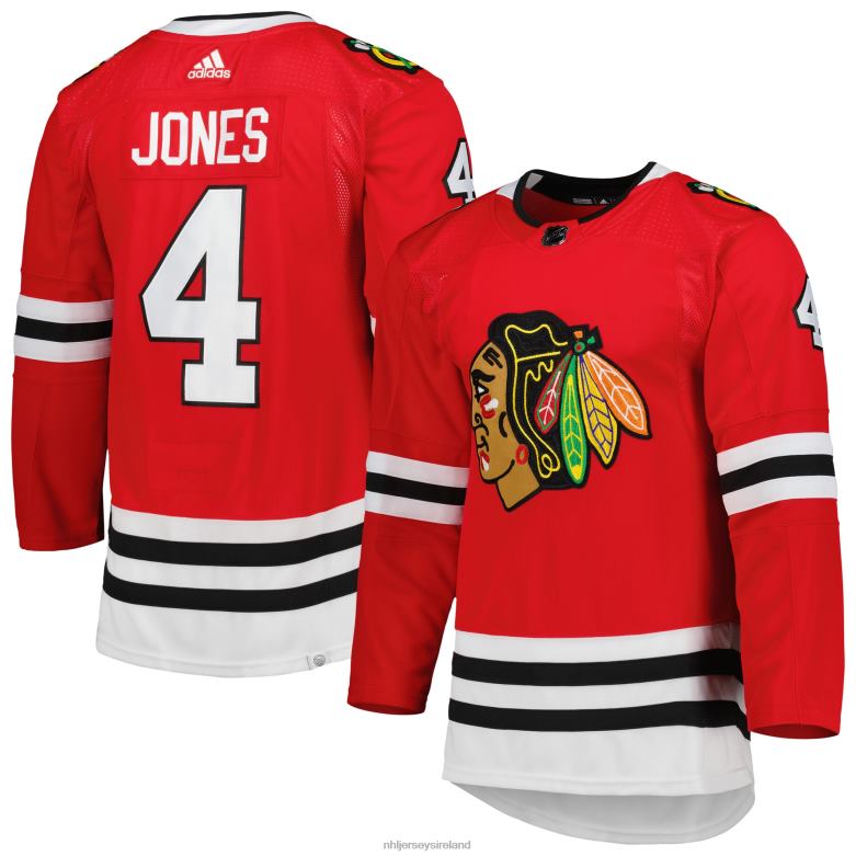 NHL Men Chicago Blackhawks Seth Jones Adidas Red Primegreen Authentic Pro Home Player Jersey D002V1289 Clothing