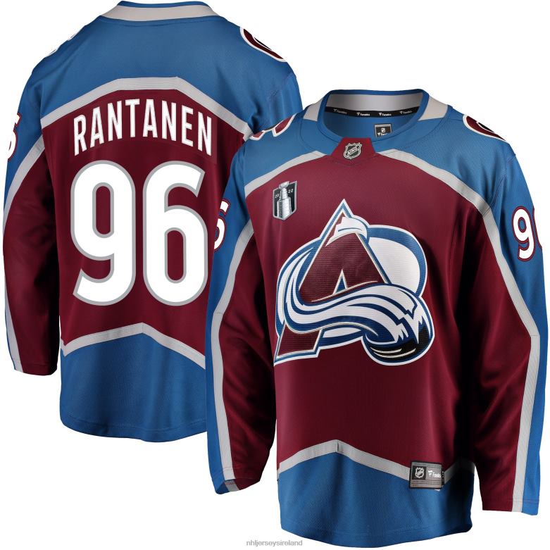 NHL Men Colorado Avalanche Mikko Rantanen Fanatics Branded Burgundy Home 2022 Stanley Cup Final Breakaway Player Jersey D002V450 Clothing