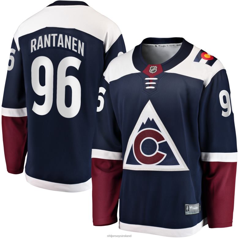 NHL Men Colorado Avalanche Mikko Rantanen Fanatics Branded Navy Premier Breakaway Player Jersey D002V19 Clothing