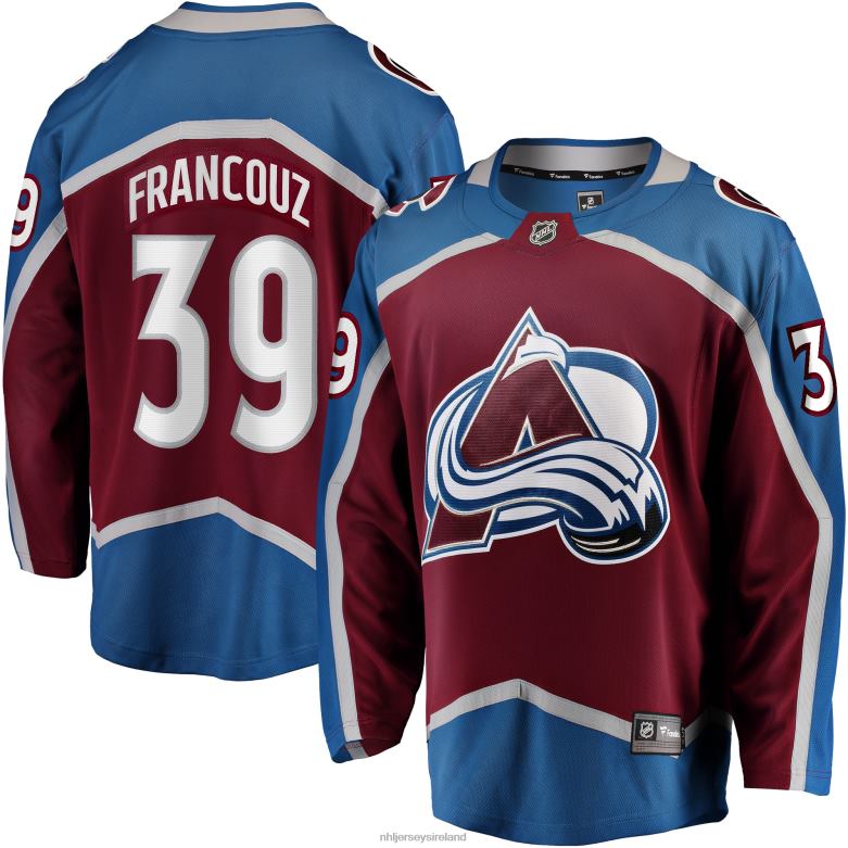 NHL Men Colorado Avalanche Pavel Francouz Fanatics Branded Burgundy Breakaway Player Jersey D002V1318 Clothing