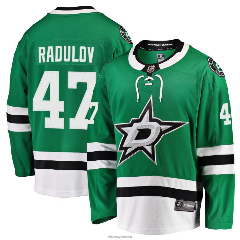 NHL Men Dallas Stars Alexander Radulov Fanatics Branded Kelly Green Breakaway Jersey D002V1992 Clothing