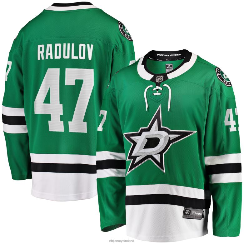 NHL Men Dallas Stars Alexander Radulov Fanatics Branded Kelly Green Home Premier Breakaway Player Jersey D002V1473 Clothing