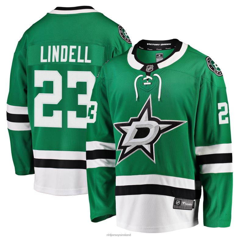 NHL Men Dallas Stars Esa Lindell Fanatics Branded Kelly Green Breakaway Jersey D002V1747 Clothing