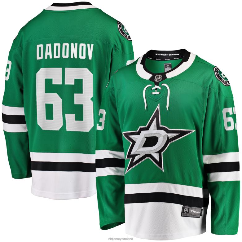 NHL Men Dallas Stars Evgenii Dadonov Fanatics Branded Green Home Breakaway Jersey D002V2013 Clothing