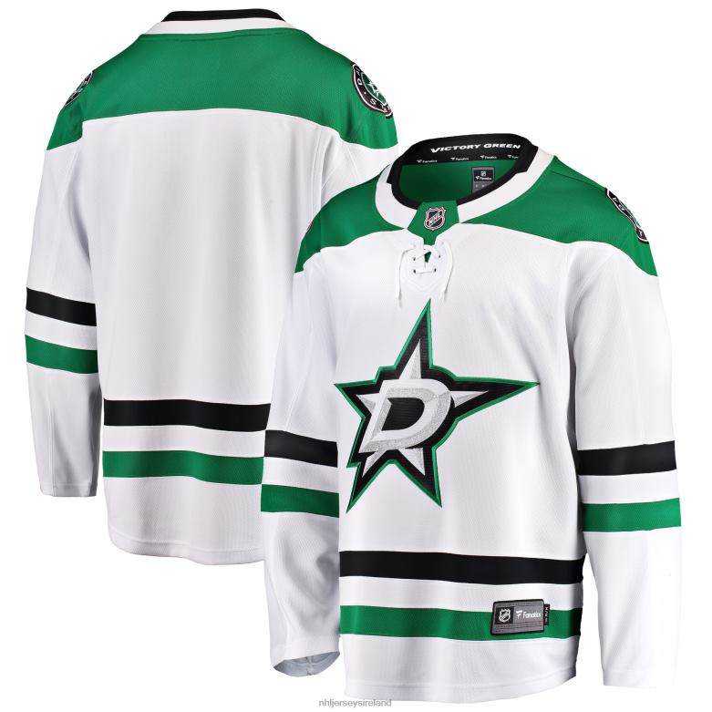 NHL Men Dallas Stars Fanatics Branded White Breakaway Away Jersey D002V892 Clothing