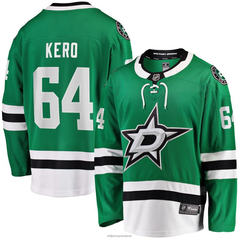 NHL Men Dallas Stars Tanner Kero Fanatics Branded Kelly Green Home Breakaway Player Jersey D002V2327 Clothing