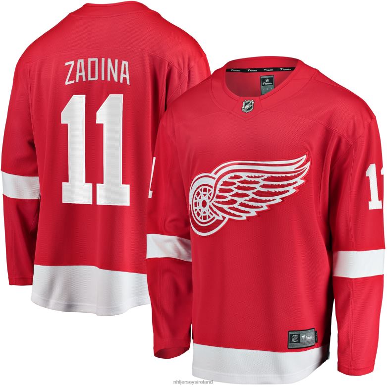 NHL Men Detroit Red Wings Filip Zadina Fanatics Branded Red Home Breakaway Player Jersey D002V1540 Clothing